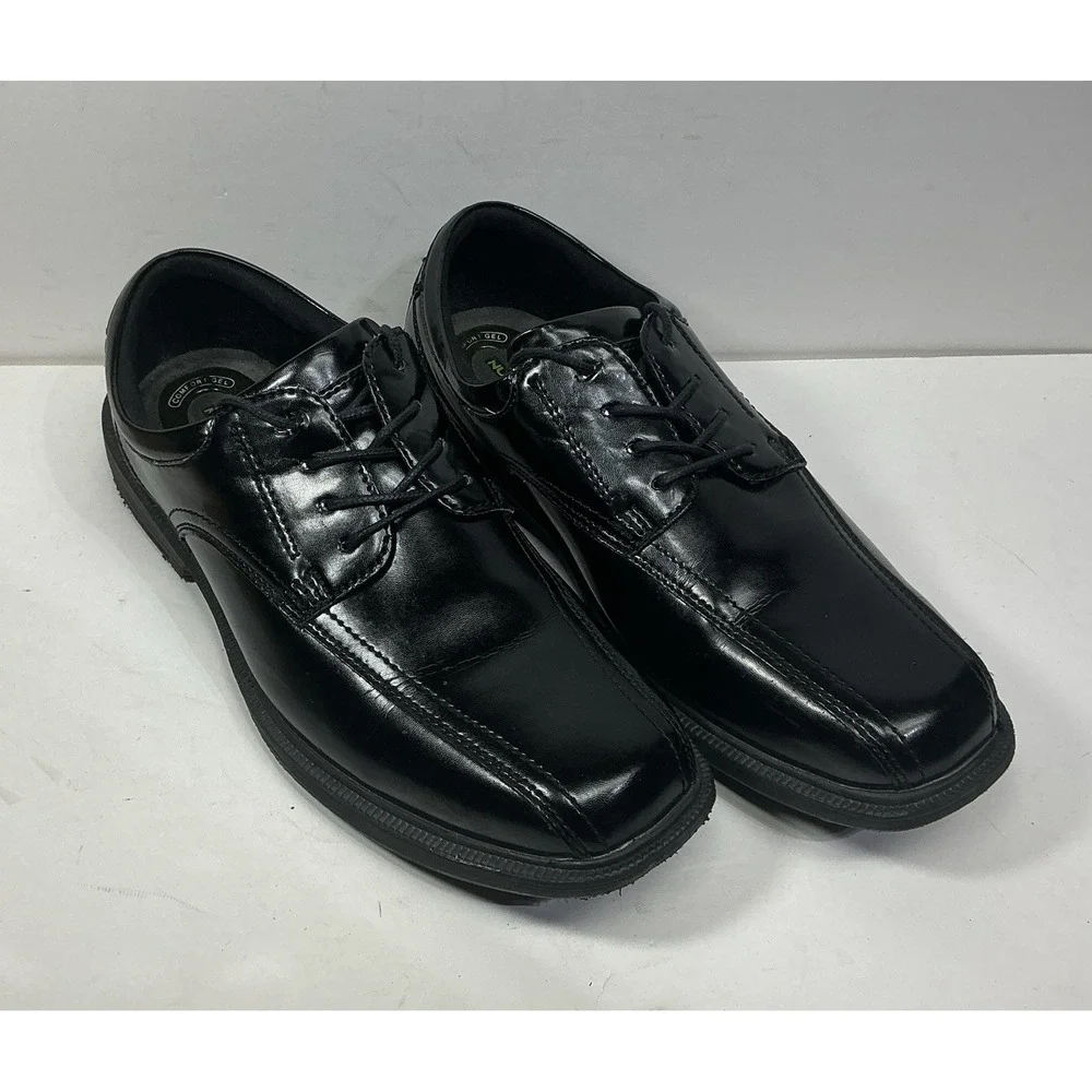 Nunn Bush Kor Mens‎ Black Leather Dress Shoes Sz 13M Casual Comfort Office